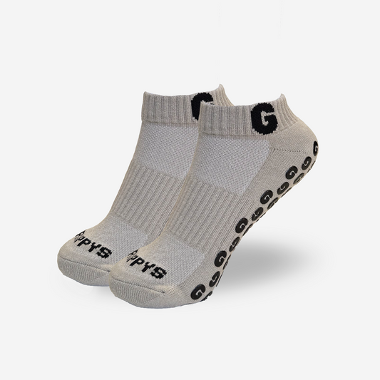 Beige Ankle Ghrippys | Studio Grip Socks - Ghrippys