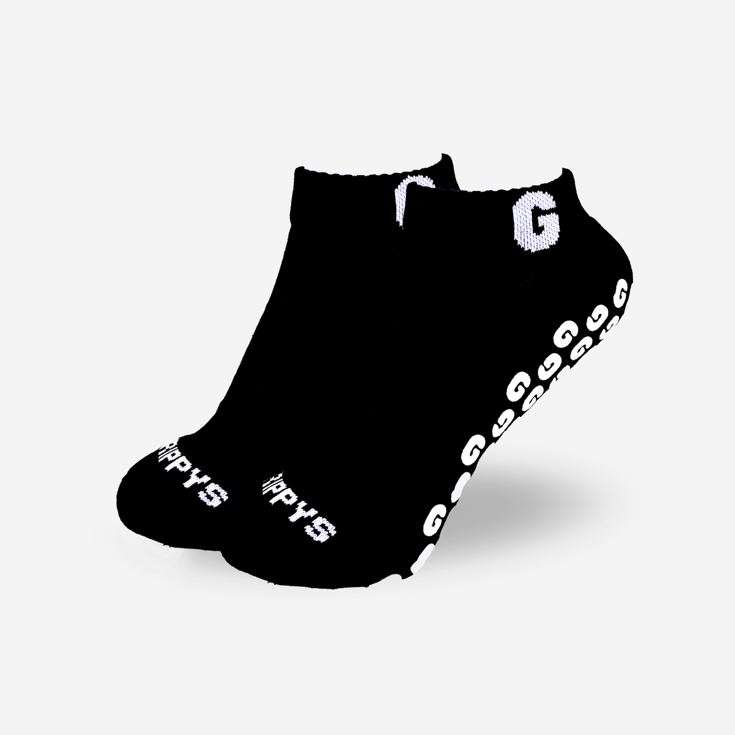 Black Ankle Ghrippys | Studio Grip Socks - Ghrippys