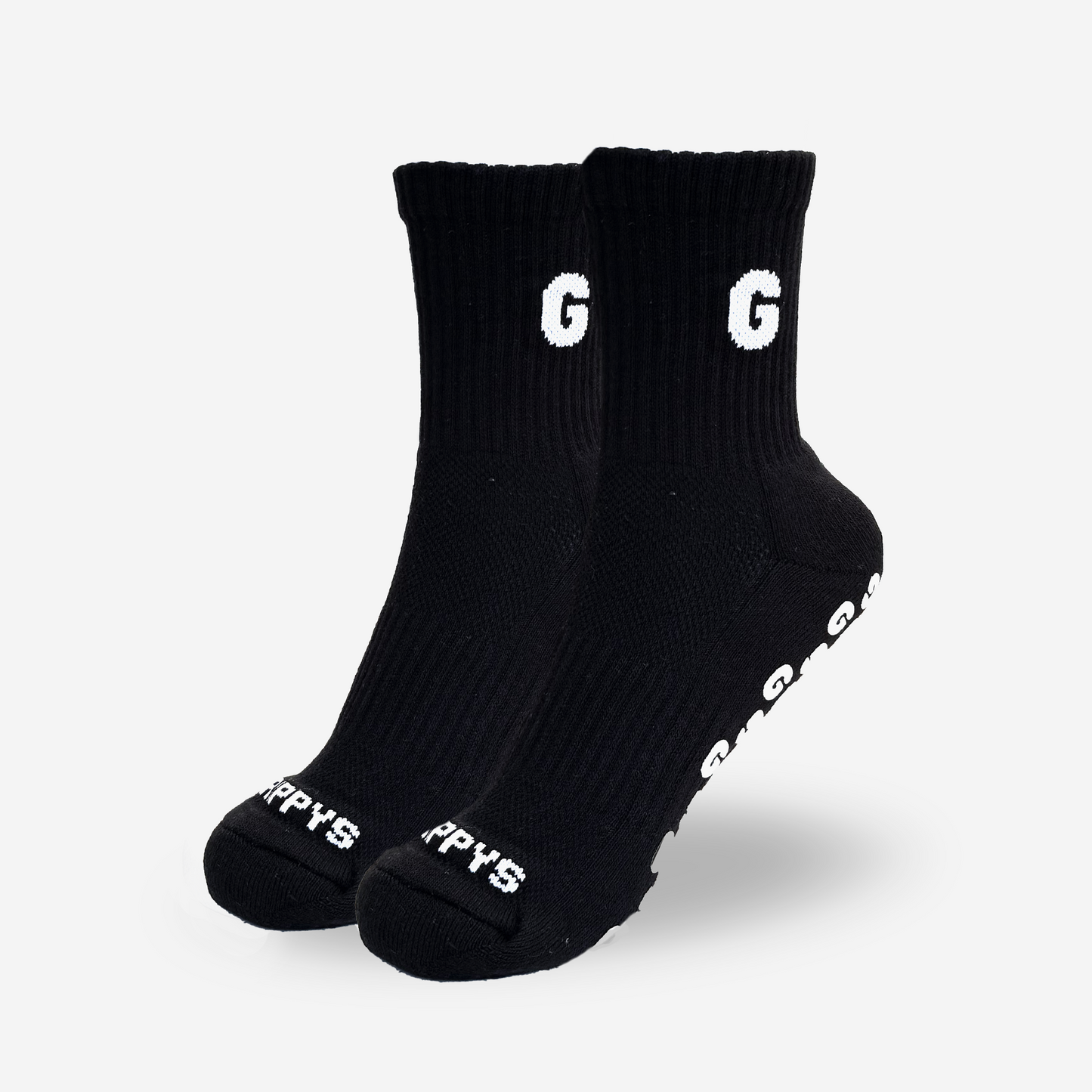 Black Crew Ghrippys | Studio Grip Socks - Ghrippys